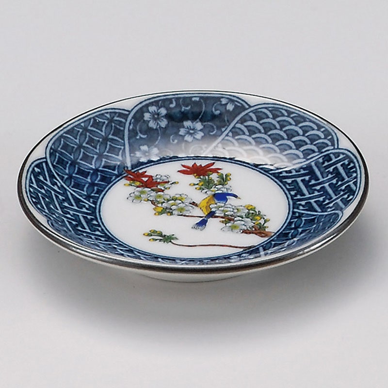 山万 31621-290 祥瑞古九谷玉渕3.3皿 1個（ご注文単位1個）【直送品】