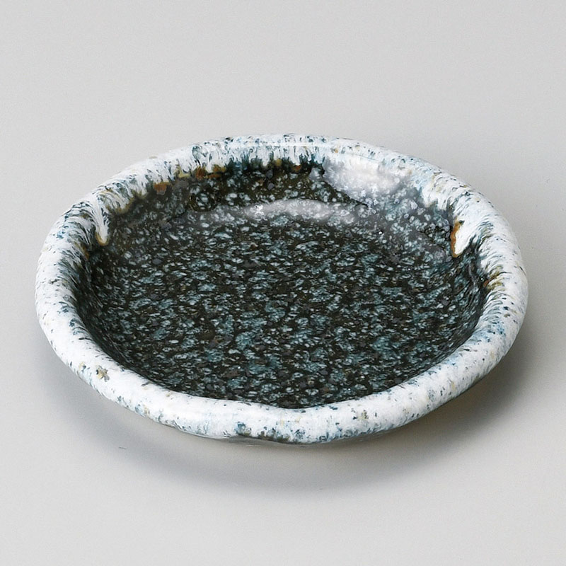 山万 31627-550 青唐津丸小皿 1個（ご注文単位1個）【直送品】