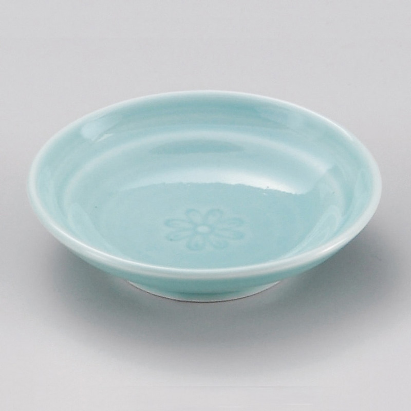 山万 31717-430 ヒスイ菊紋丸小皿 1個(ご注文単位1個)【直送品】