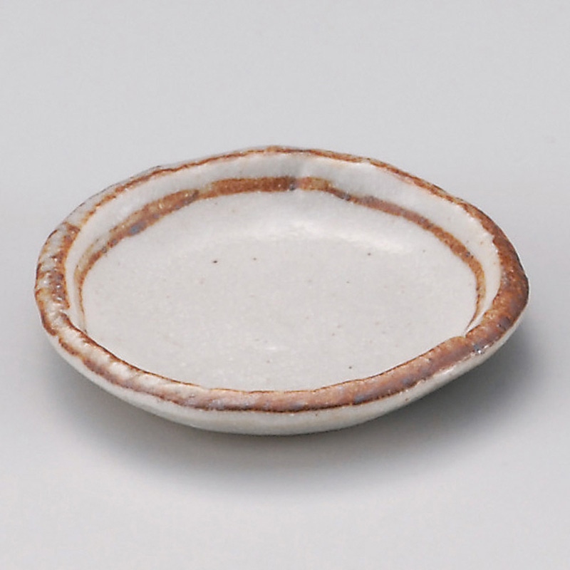 山万 31802-550 志野ライン小皿 1個(ご注文単位1個)【直送品】