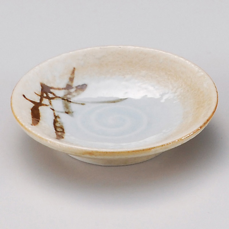 山万 31736-030 渕サビ笹小皿 1個(ご注文単位1個)【直送品】