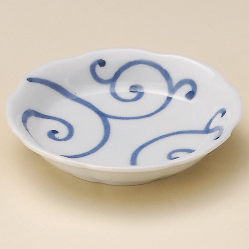 山万 31811-730 唐草雪輪小皿 1個(ご注文単位1個)【直送品】