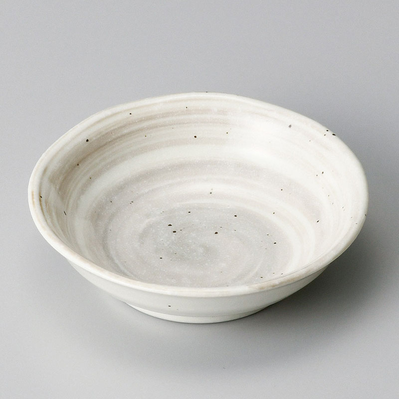 山万 31711-180 刷毛粉引3.0深皿 1個(ご注文単位1個)【直送品】