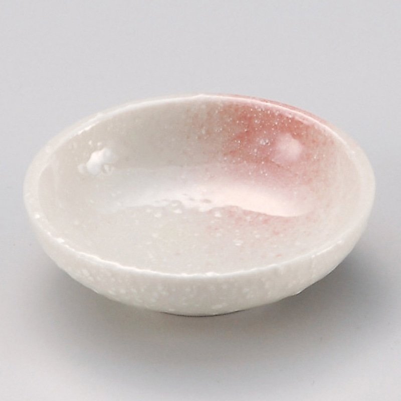 山万 31833-430 あわ雪ピンク吹3.0皿 1個（ご注文単位1個）【直送品】