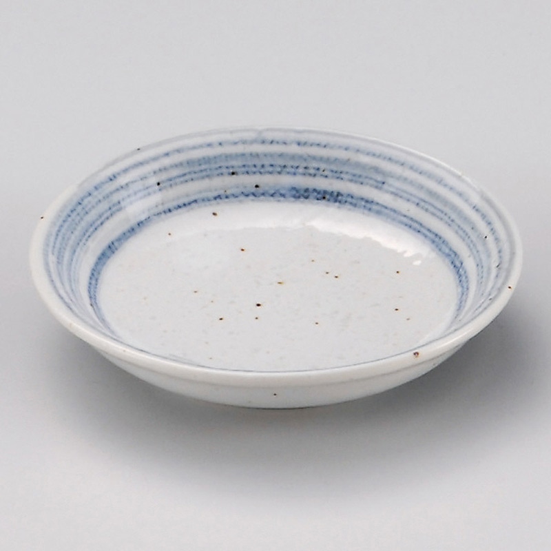 山万 31904-550 藍彩丸小皿 1個（ご注文単位1個）【直送品】