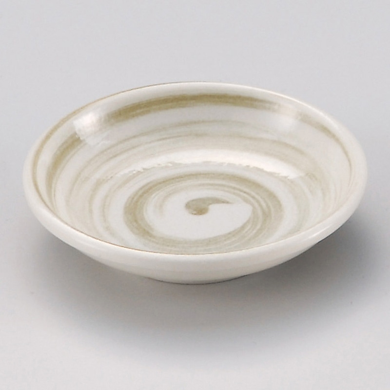 山万 32015-200 白刷毛緑玉渕3.0皿 1個（ご注文単位1個）【直送品】