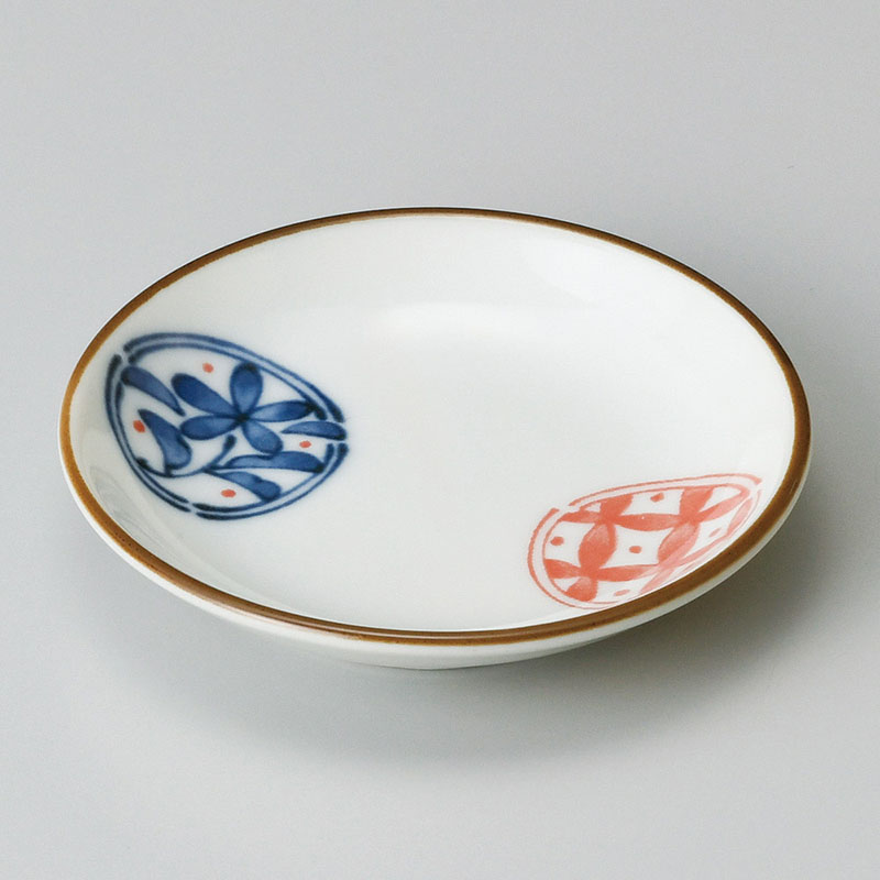 山万 32025-190 二色丸紋3.0皿 1個（ご注文単位1個）【直送品】