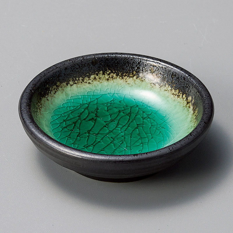 山万 32120-570 深海グリン玉渕小皿 1個（ご注文単位1個）【直送品】