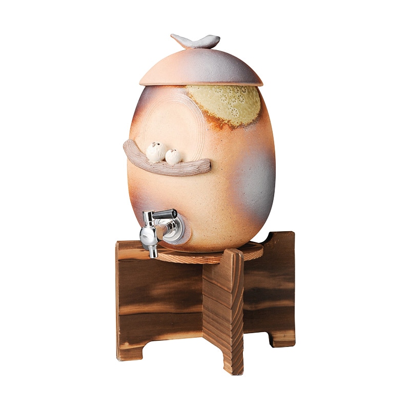 山万 32209-660 ペアふくろうサーバー 焼杉台付 1個（ご注文単位1個）【直送品】