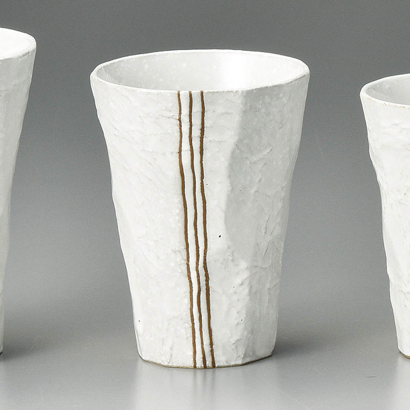 山万 32326-020 モダン手折タンブラー 白 1個（ご注文単位1個）【直送品】