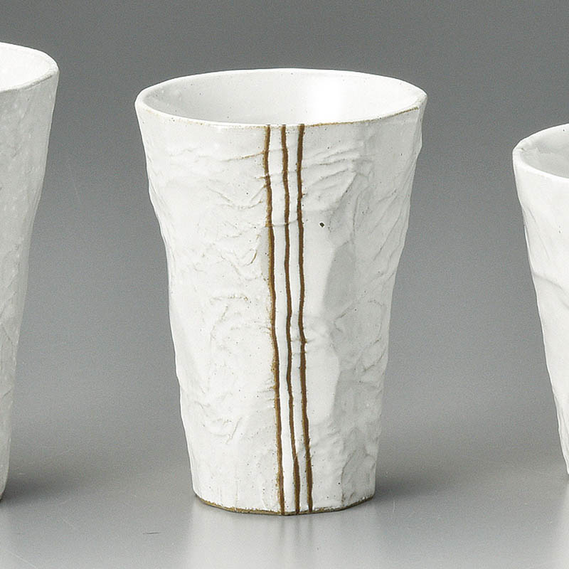 山万 32327-020 モダン手折一口ビール 白 1個（ご注文単位1個）【直送品】