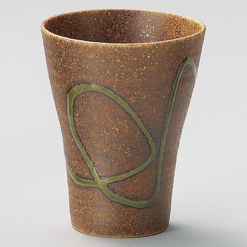 山万 32735-310 信楽風焼酎カップ目盛付 1個(ご注文単位1個)【直送品】