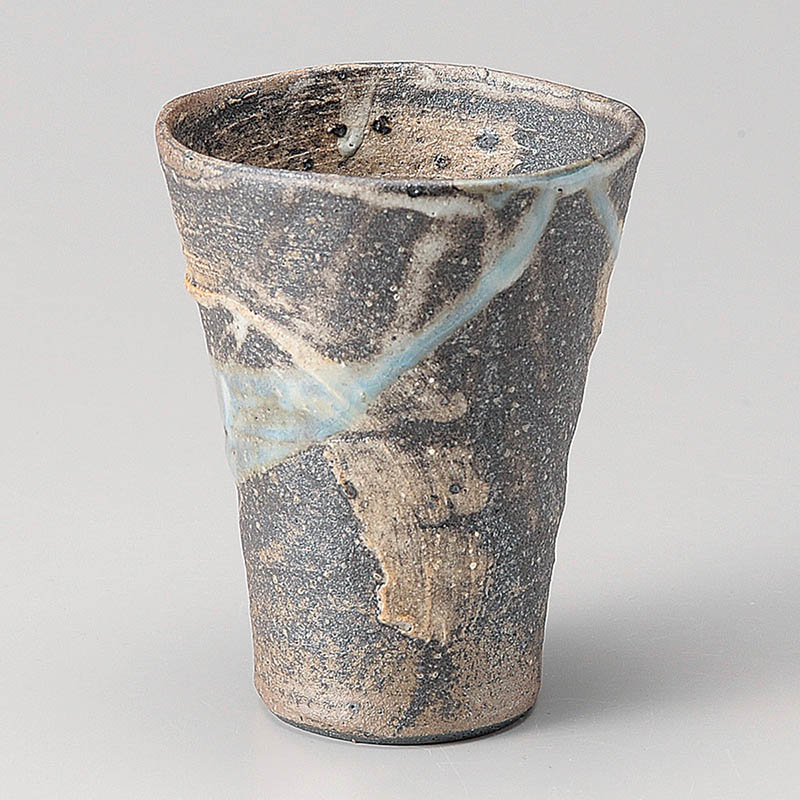 山万 32604-660 窯変刷毛目流しフリーカップ 信 1個(ご注文単位1個)【直送品】