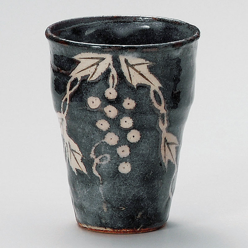 山万 32517-510 鼠志野葡萄フリーカップ 1個（ご注文単位1個）【直送品】