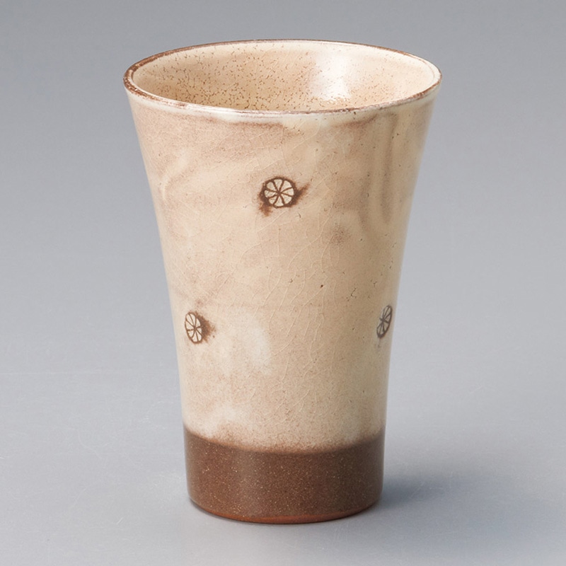 山万 32708-440 粉引印花フリーカップ 1個（ご注文単位1個）【直送品】