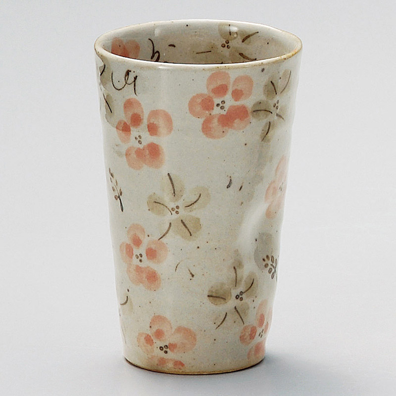 山万 32717-570 藍の花フリーカップ(赤) 1個（ご注文単位1個）【直送品】