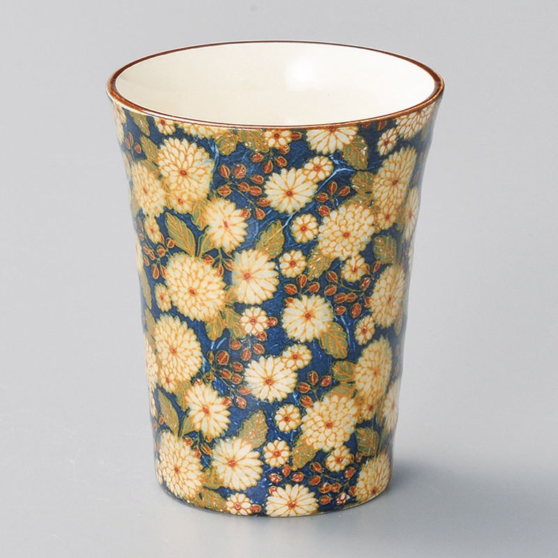 山万 32722-130 菊の小路フリーカップカップ(紺 1個（ご注文単位1個）【直送品】