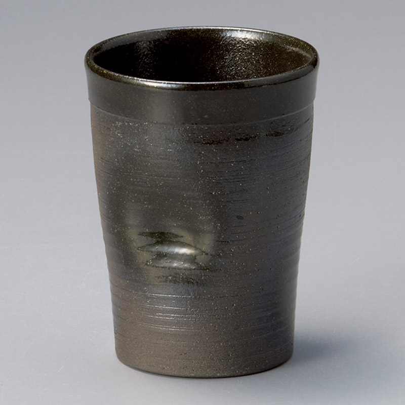 山万 32721-510 黒陶フリーカップ小 1個（ご注文単位1個）【直送品】