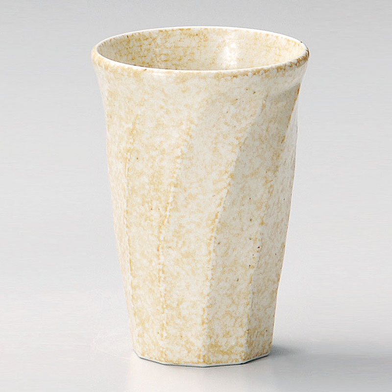 山万 32912-400 窯変志野ねじりフリーカップ 1個（ご注文単位1個）【直送品】