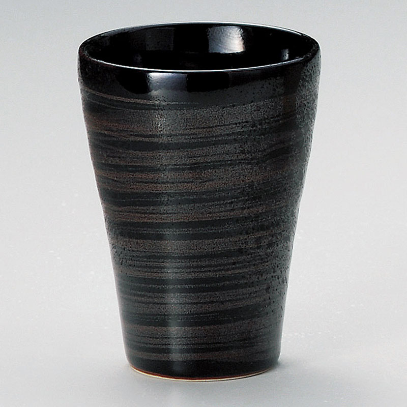 山万 32931-230 天目金刷毛目フリーカップ 1個（ご注文単位1個）【直送品】