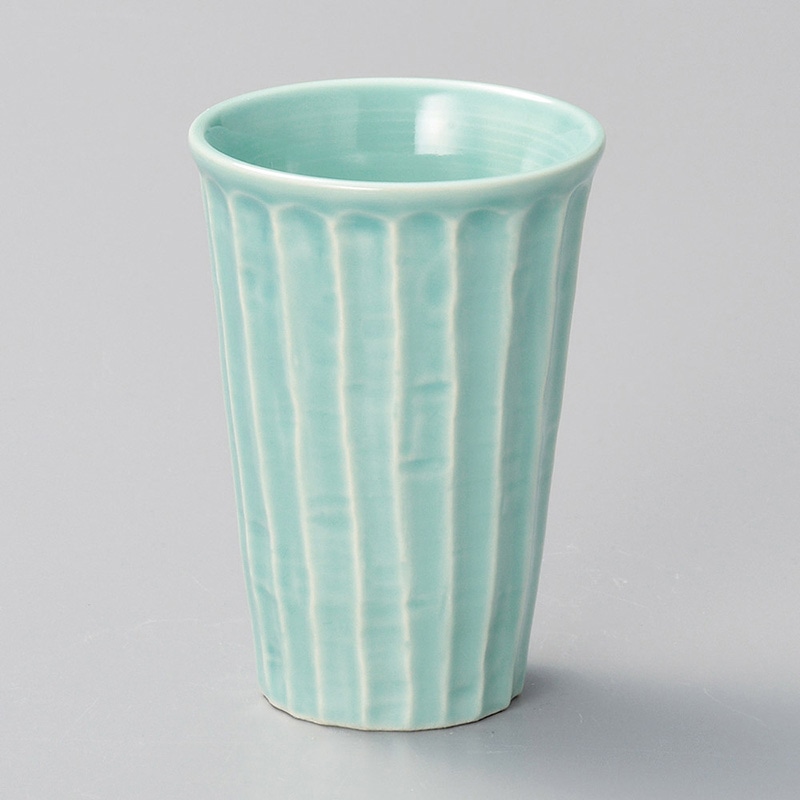 山万 32812-440 ヒスイ青磁ソギタンブラー 1個（ご注文単位1個）【直送品】