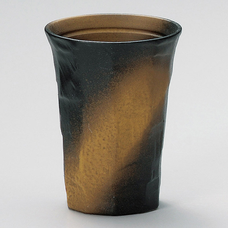 山万 32922-130 黒茶吹フリーカップ 1個（ご注文単位1個）【直送品】