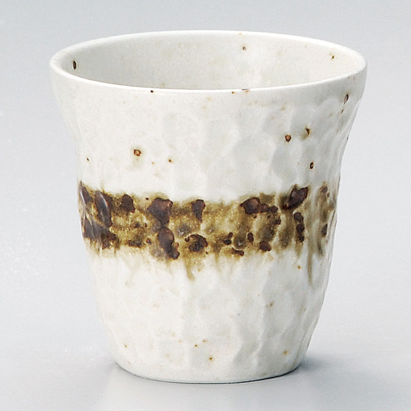 山万 33017-570 かるかる焼酎カップ白ウノフ 1個（ご注文単位1個）【直送品】