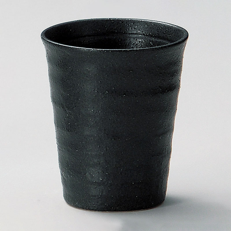 山万 33023-570 ブラックカジュアルカップ 1個（ご注文単位1個）【直送品】