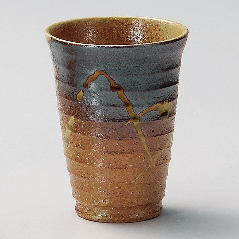 山万 32718-660 古信楽フリーカップ 小 信楽焼 1個(ご注文単位1個)【直送品】