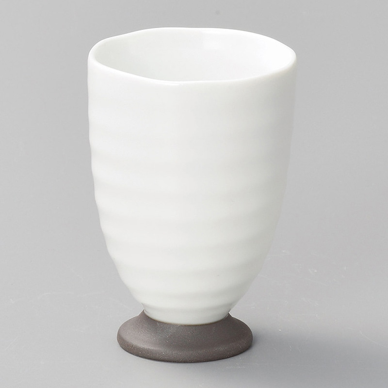 山万 32822-130 白磁高台フリーカップ 1個（ご注文単位1個）【直送品】