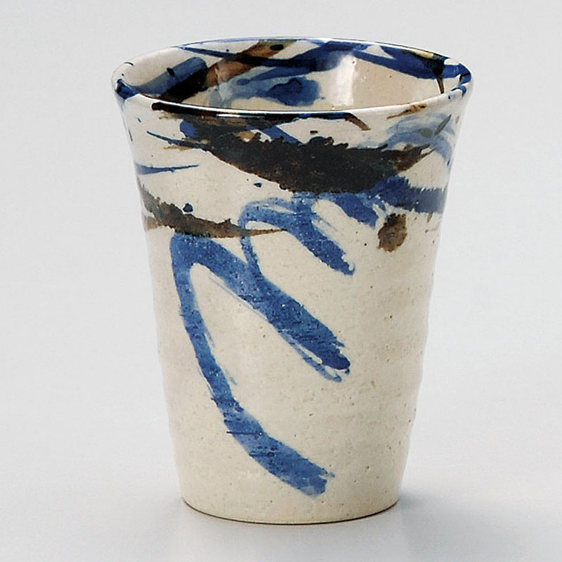 山万 32816-570 トビ青釉フリーカップ 1個（ご注文単位1個）【直送品】