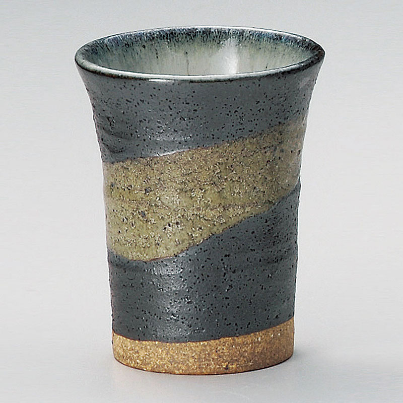 山万 32903-310 黒銀彩雲ミドルカップ 1個（ご注文単位1個）【直送品】