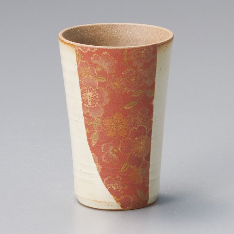 山万 32820-290 花柄美増し 白一口カップ 1個（ご注文単位1個）【直送品】