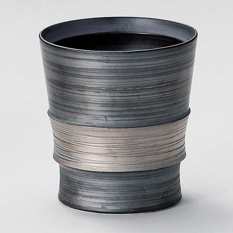 山万 33103-730 銀彩ワビカップ(有田焼) 1個(ご注文単位1個)【直送品】