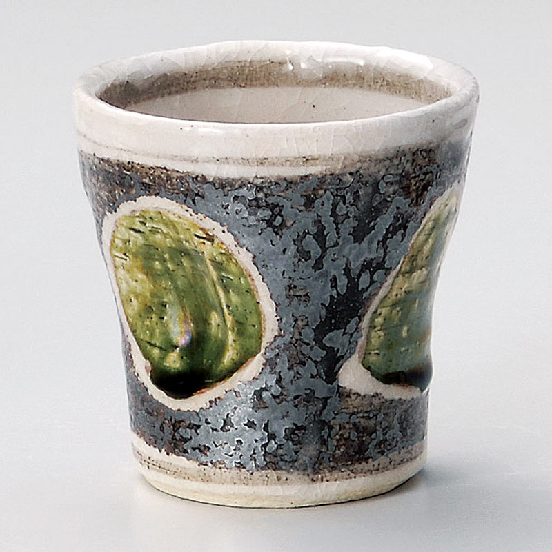 山万 33101-510 鼠志野織部○△カップ 1個(ご注文単位1個)【直送品】