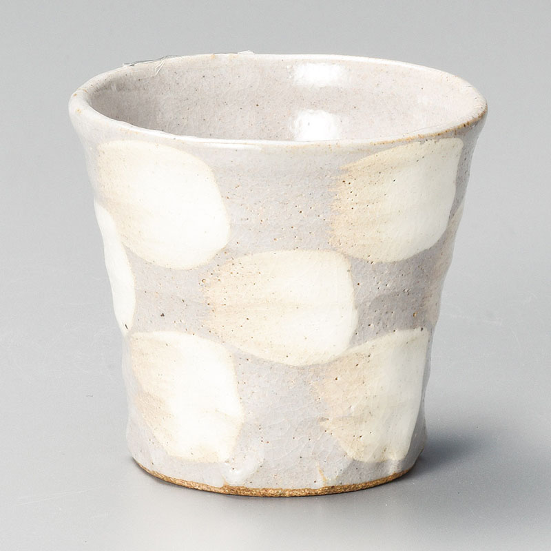 山万 33218-230 白刷毛目市松カップ 1個(ご注文単位1個)【直送品】