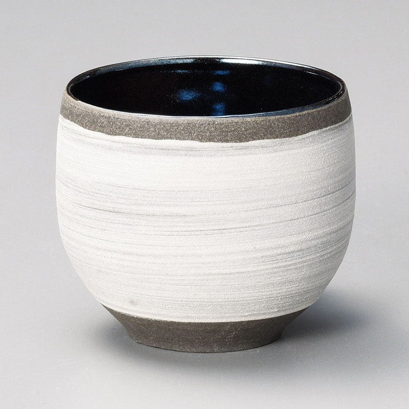 山万 33203-660 光彩白化粧焼酎カップ(信楽焼) 1個(ご注文単位1個)【直送品】