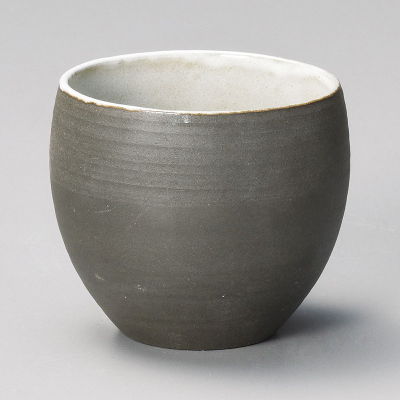 山万 33208-270 炭化土丸カップ(白) 1個（ご注文単位1個）【直送品】