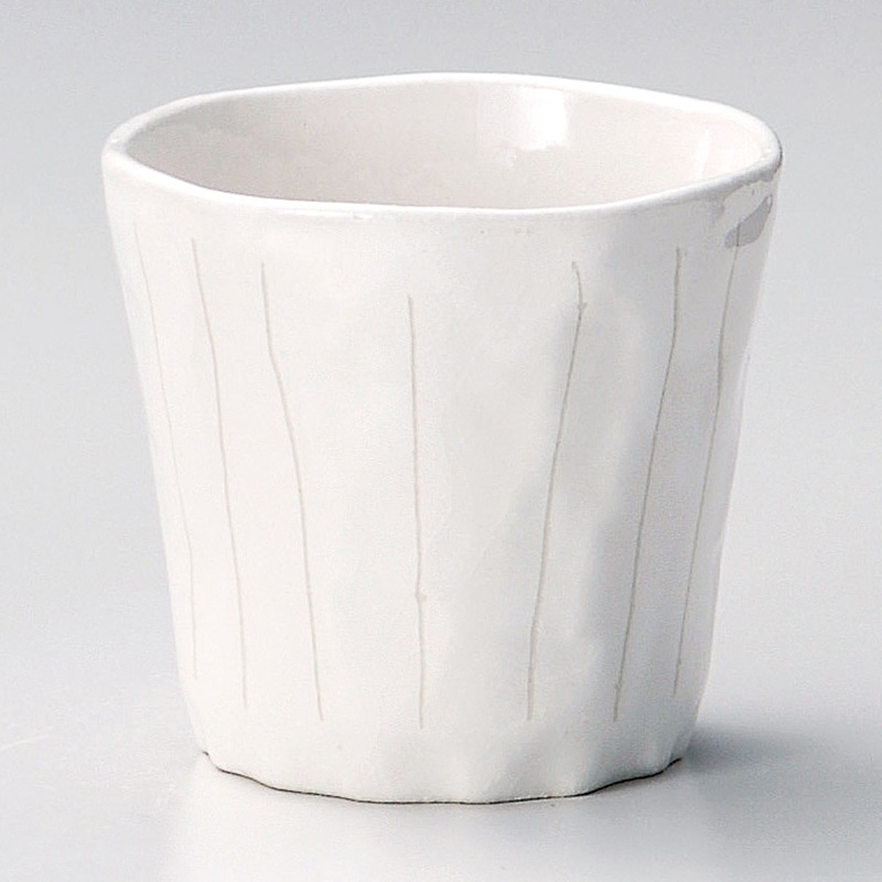 山万 33220-550 彫十草ロックカップ 1個（ご注文単位1個）【直送品】