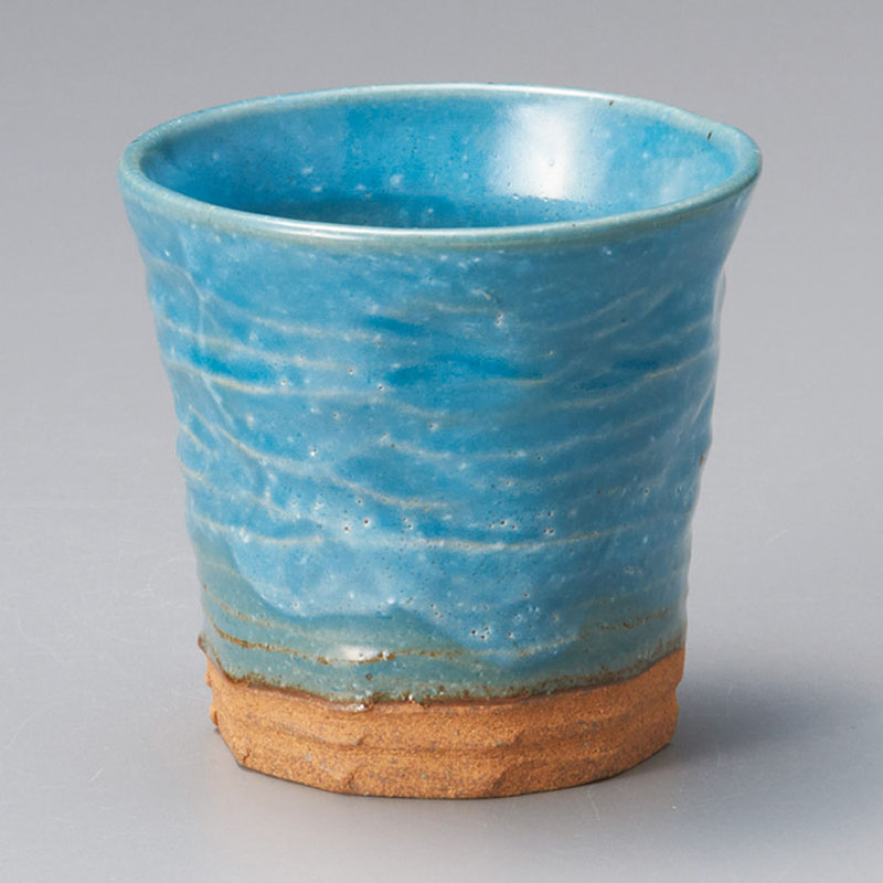 山万 33221-190 青釉ロックカップ 1個（ご注文単位1個）【直送品】