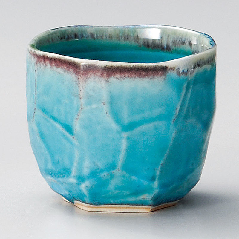 山万 33212-230 トルコブルーロックカップ 1個（ご注文単位1個）【直送品】