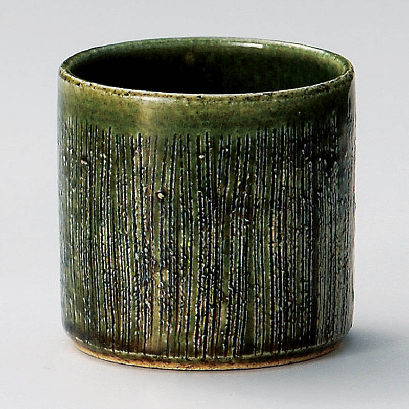 山万 33326-100 織部串目焼酎カップ 1個（ご注文単位1個）【直送品】