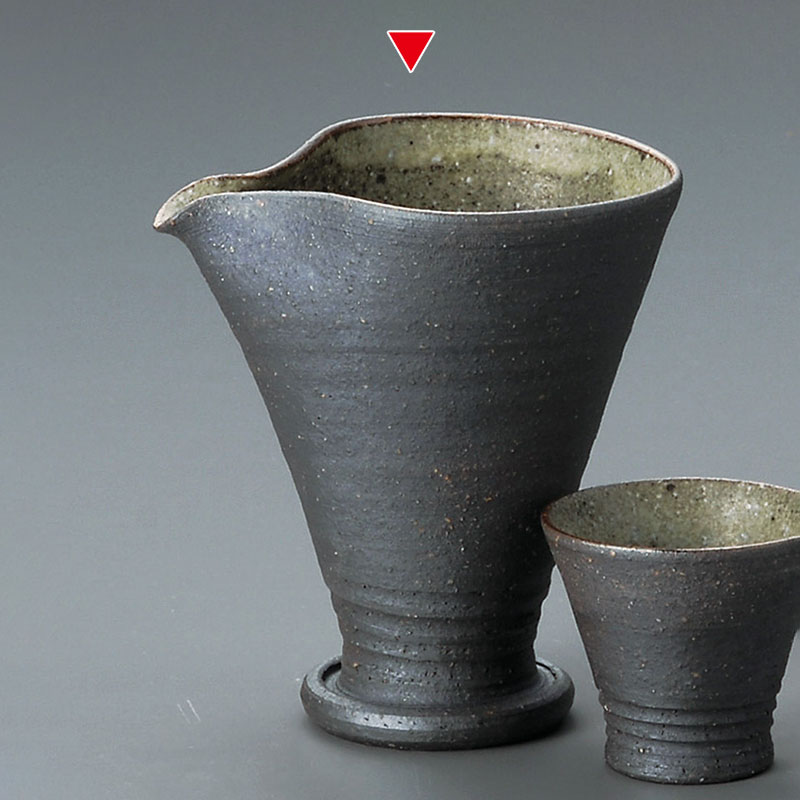 山万 33413-660 焼〆緑彩注器(信楽焼) 1個(ご注文単位1個)【直送品】