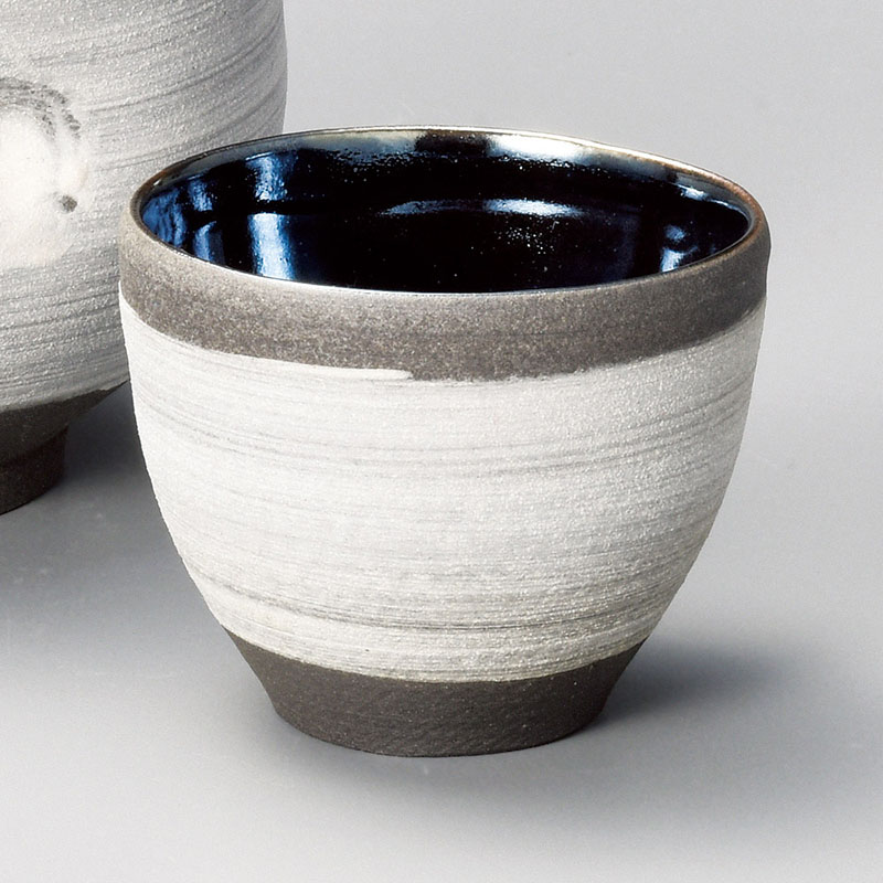 山万 33519-660 光彩白化粧ぐい呑(丸(信楽焼 1個(ご注文単位1個)【直送品】