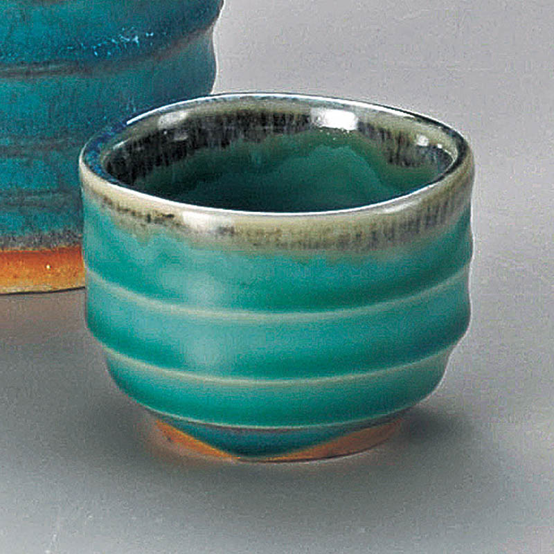 山万 33646-570 トルコブルー冷酒ぐい呑 1個(ご注文単位1個)【直送品】