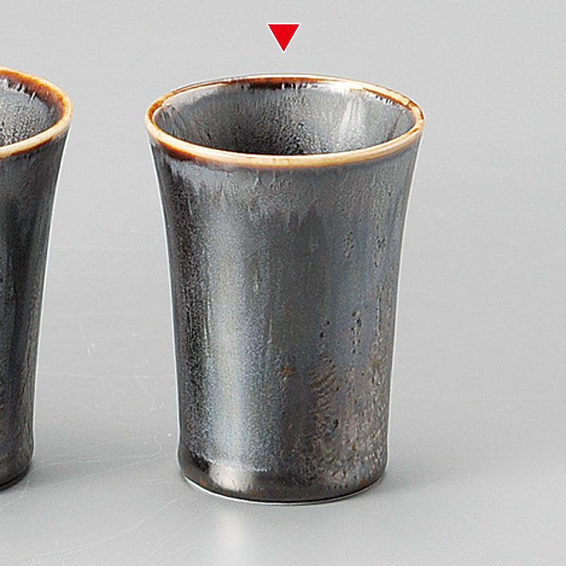 山万 33612-170 くじゃく釉切立盃 小 1個（ご注文単位1個）【直送品】