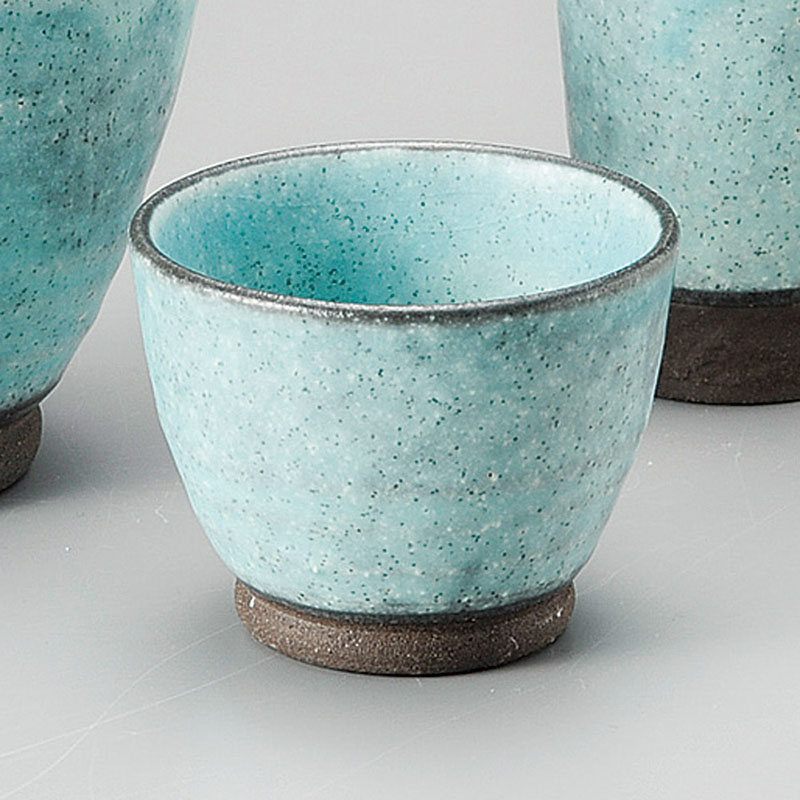 山万 33626-190 ターコイズブルーぐい呑 1個（ご注文単位1個）【直送品】