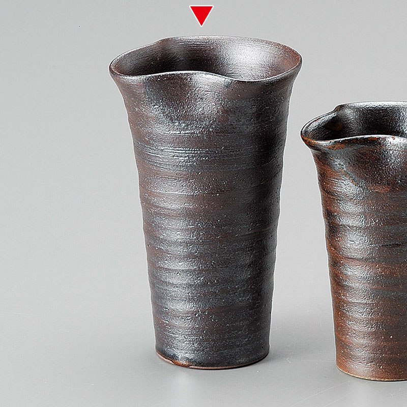 山万 33539-570 鉄砂片口酒器(大) 1個（ご注文単位1個）【直送品】