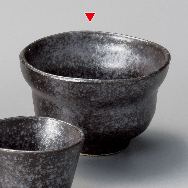 山万 33726-020 銀黒大ぐい呑み 1個(ご注文単位1個)【直送品】