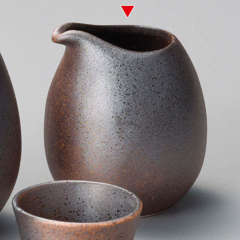 山万 33723-020 黒吹鉄砂冷酒(小) 1個（ご注文単位1個）【直送品】